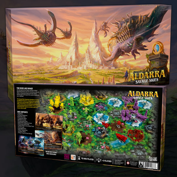 Deep Water Games: Sovereign Skies Erweiterungs-Box – Strategie-Brettspiel-Erweiterung Mit 2 Sätzen (Cosmic Calamity & Tides Of Triumph)